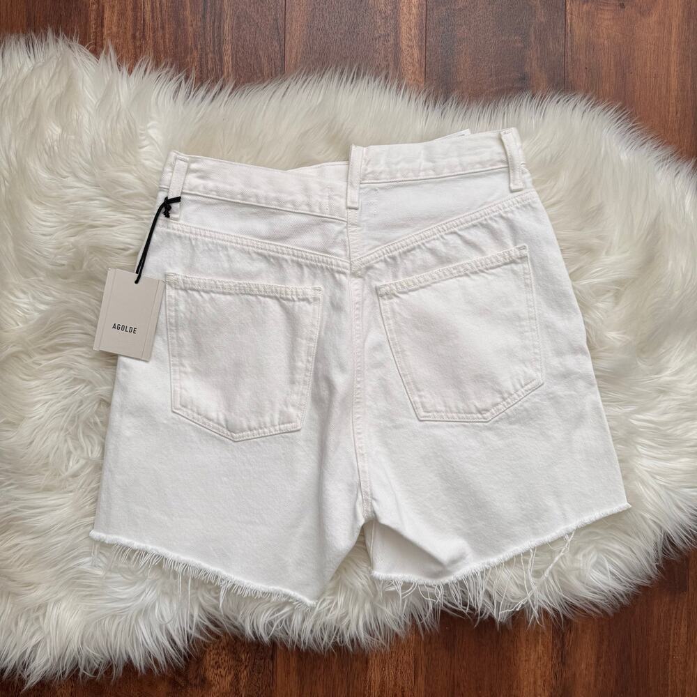 NWT Agolde Criss Cross Jean Short in Element Size 26 - Picture 3 of 10